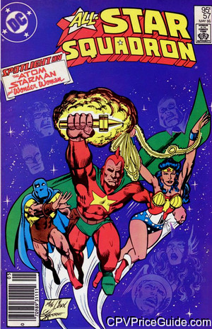 All Star Squadron #57 95¢ Canadian Price Variant Comic Book Picture
