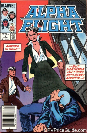 Alpha Flight #7 75¢ CPV Comic Book Picture