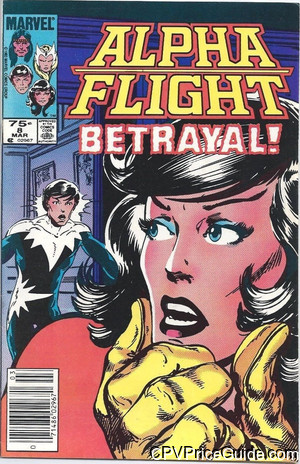 Alpha Flight #8 75¢ CPV Comic Book Picture