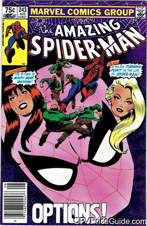 amazing spider man 243 cpv canadian price variant image