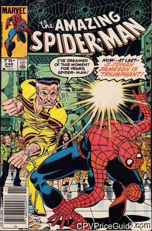 Amazing Spider-Man #246 75¢ CPV Comic Book Picture