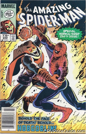 Amazing Spider-Man #250 75¢ Canadian Price Variant Comic Book Picture