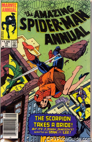 Amazing Spider-Man Annual #18 $1.25 Canadian Price Variant Comic Book Picture