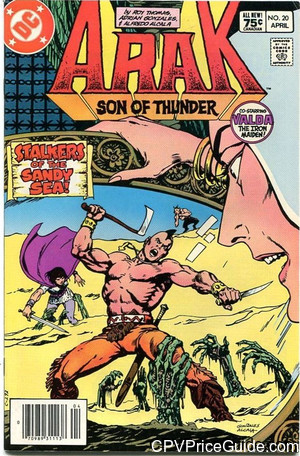 Arak Son of Thunder #20 75¢ Canadian Price Variant Comic Book Picture