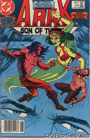 Arak Son of Thunder #34 95¢ Canadian Price Variant Comic Book Picture