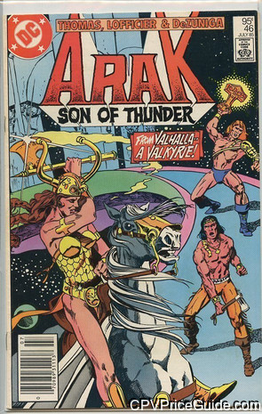 Arak Son of Thunder #46 95¢ Canadian Price Variant Comic Book Picture