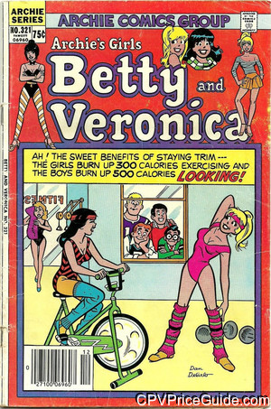 archies girls betty and veronica 321 cpv canadian price variant image
