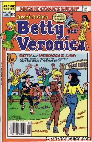 archies girls betty and veronica 325 cpv canadian price variant image