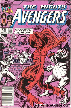 Avengers #245 75¢ CPV Comic Book Picture