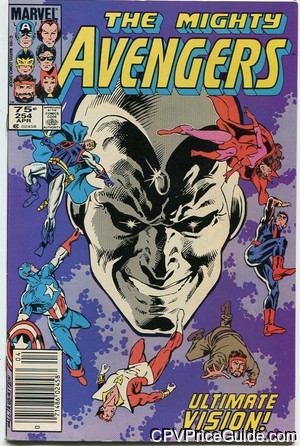 Avengers #254 75¢ Canadian Price Variant Comic Book Picture