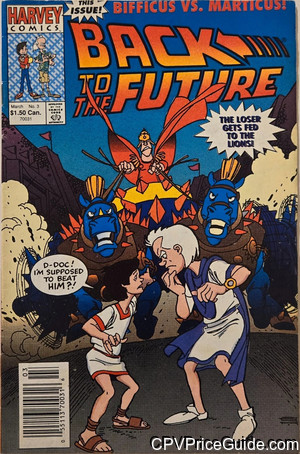 Back to the Future #3 $1.50 Canadian Price Variant cover