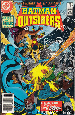 Batman and the Outsiders #22 95¢ Canadian Price Variant Comic Book Picture