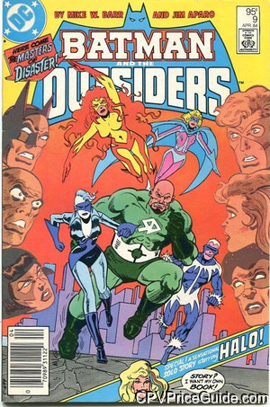 Batman and the Outsiders #9 95¢ CPV Comic Book Picture