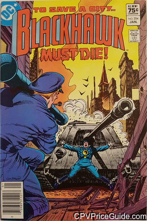 Blackhawk #254 75¢ CPV Comic Book Picture