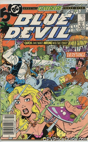 Blue Devil #17 95¢ Canadian Price Variant Comic Book Picture