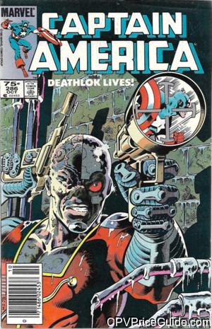 Captain America #286 75¢ CPV Comic Book Picture