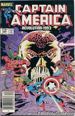 Captain America #288 75¢ Canadian Price Variant Comic Book Picture