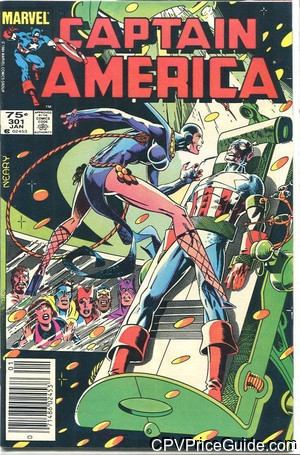 Captain America #301 75¢ CPV Comic Book Picture