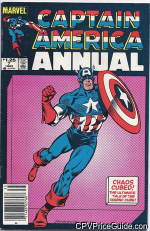 Captain America Annual #7 $1.25 CPV Comic Book Picture