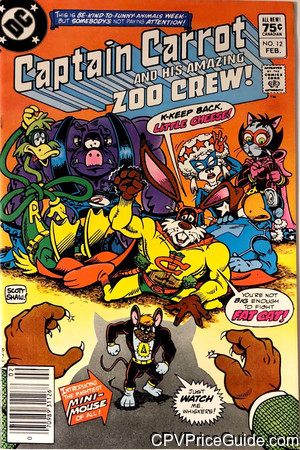 Captain Carrot #12 75¢ Canadian Price Variant Comic Book Picture