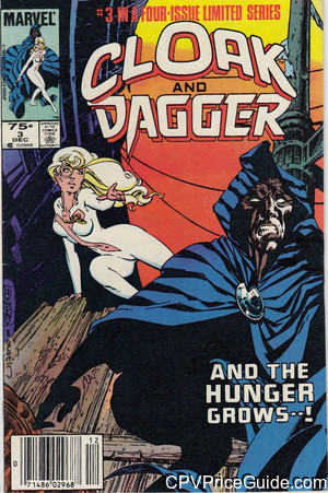 Cloak and Dagger Limited Series #3 75¢ CPV Comic Book Picture