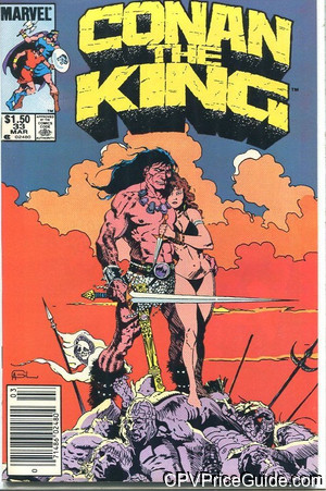 Conan The King #33 $1.50 Canadian Price Variant Comic Book Picture