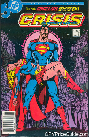 Crisis on Infinite Earths #7 $1.60 Canadian Price Variant Comic Book Picture