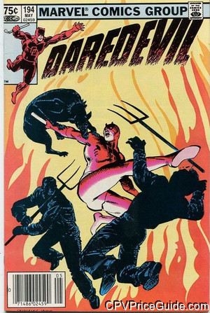 Daredevil #194 75¢ Canadian Price Variant Comic Book Picture