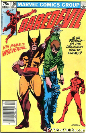 Daredevil #196 75¢ CPV Comic Book Picture