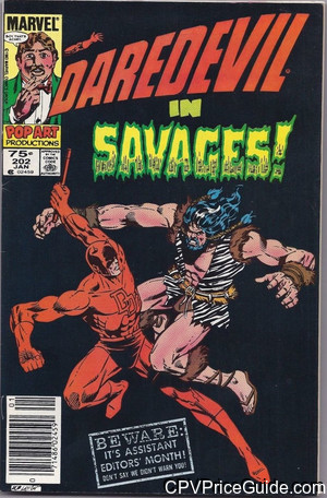 Daredevil #202 75¢ CPV Comic Book Picture