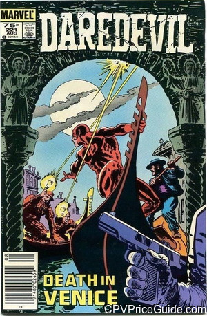 Daredevil #221 75¢ Canadian Price Variant Comic Book Picture
