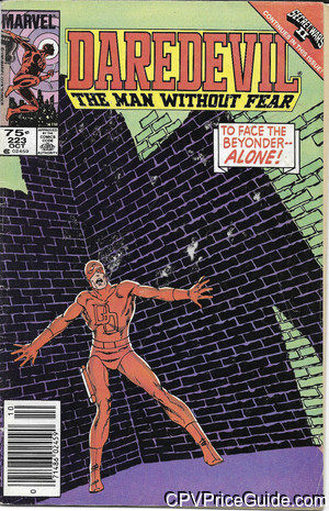 Daredevil #223 75¢ Canadian Price Variant Comic Book Picture