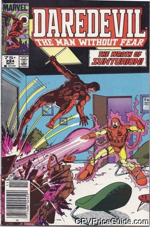 Daredevil #224 75¢ Canadian Price Variant Comic Book Picture