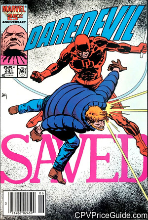 Daredevil #231 95¢ Canadian Price Variant Comic Book Picture
