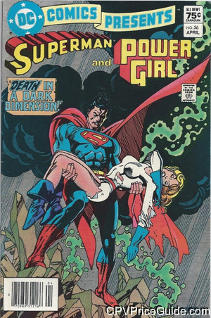 DC Comics Presents #56 75¢ CPV Comic Book Picture