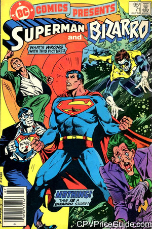 DC Comics Presents #71 95¢ CPV Comic Book Picture