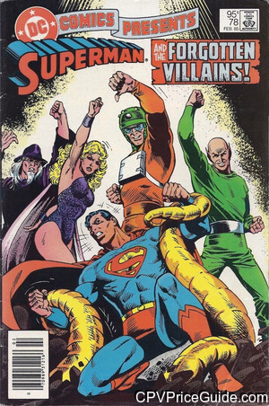 DC Comics Presents #78 95¢ CPV Comic Book Picture