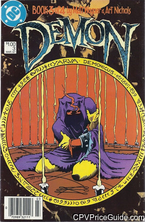 Demon #3 $1.00 Canadian Price Variant Comic Book Picture