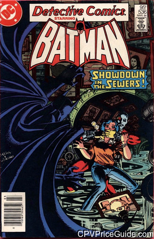 Detective Comics #536 95¢ Canadian Price Variant Comic Book Picture