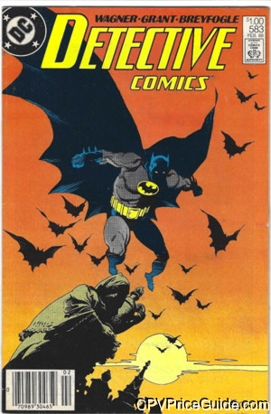 Detective Comics #583 $1.00 Canadian Price Variant Comic Book Picture