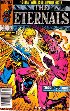 Eternals #6 95¢ Canadian Price Variant Comic Book Picture