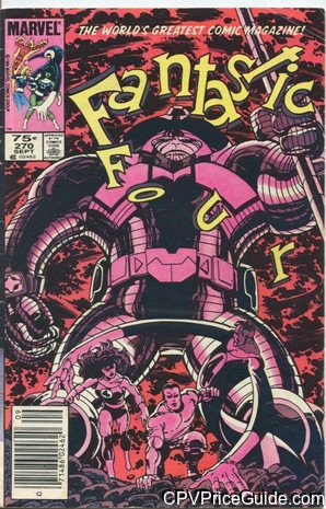 Fantastic Four #270 75¢ CPV Comic Book Picture