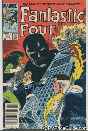 Fantastic Four #278 75¢ CPV Comic Book Picture