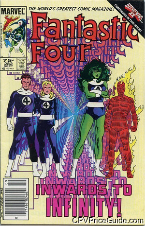Fantastic Four #282 75¢ CPV Comic Book Picture