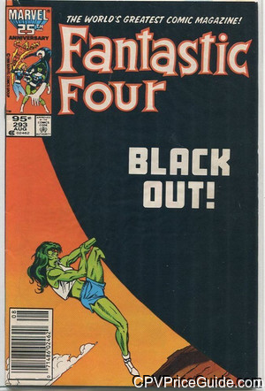 Fantastic Four #293 95¢ CPV Comic Book Picture