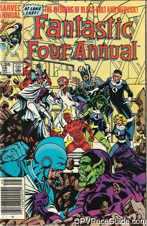 Fantastic Four Annual #18 $1.25 Canadian Price Variant Comic Book Picture