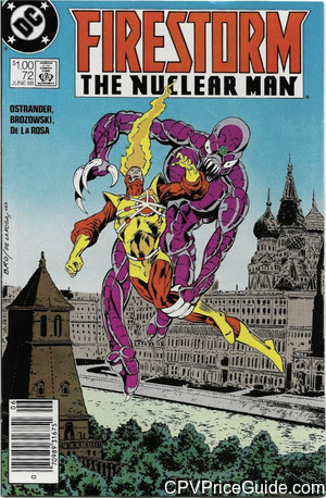 Firestorm the Nuclear Man #72 $1.00 Canadian Price Variant Comic Book Picture