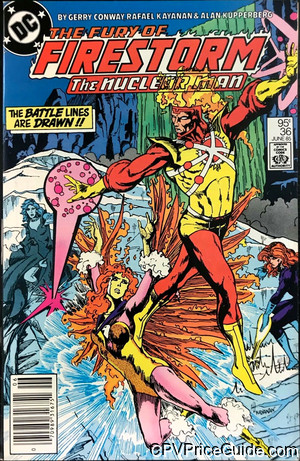 Fury of Firestorm #36 95¢ Canadian Price Variant Comic Book Picture