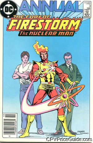 Fury of Firestorm Annual #3 $1.60 Canadian Price Variant Comic Book Picture