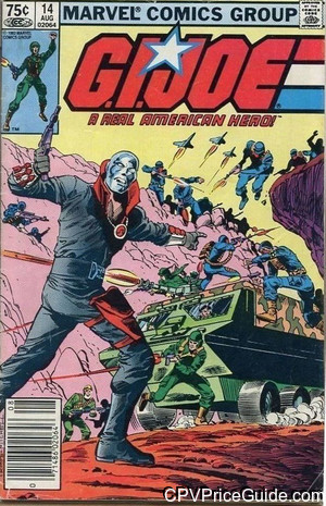 G.I. Joe, a Real American Hero #14 75¢ CPV Comic Book Picture
